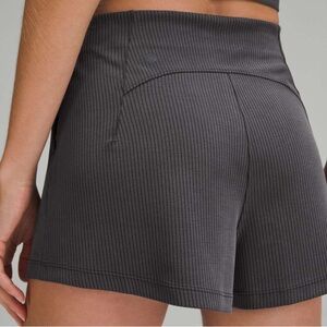 lululemon athletica Charcoal Ribbed Shorts